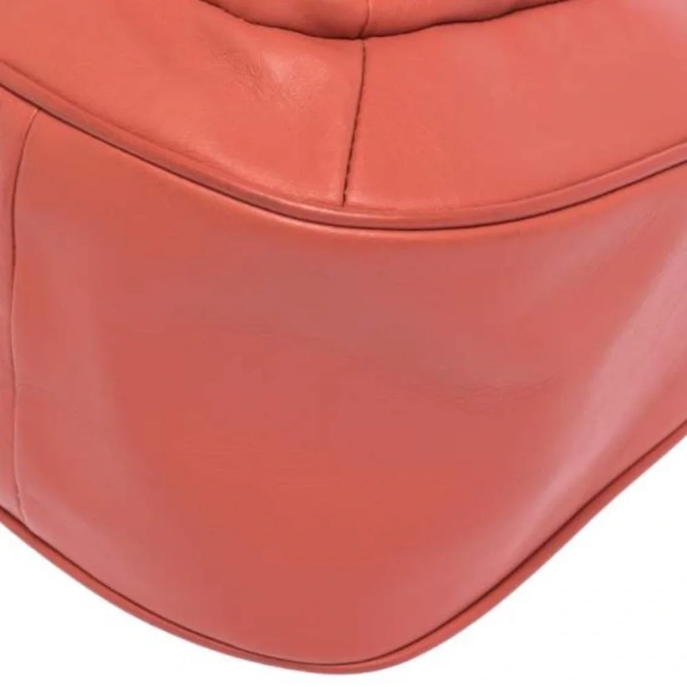 COACH Taylor Marin Satchel Coral Salmon Pink Leather F26781 Crossbody Bag $398 - Picture 10 of 15